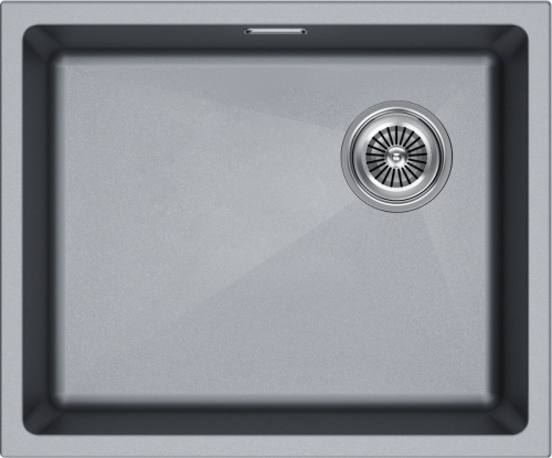 Кухонная мойка Paulmark LUMI 55UNI-SKEW LU55SK-GRM 45х55 цвет серый